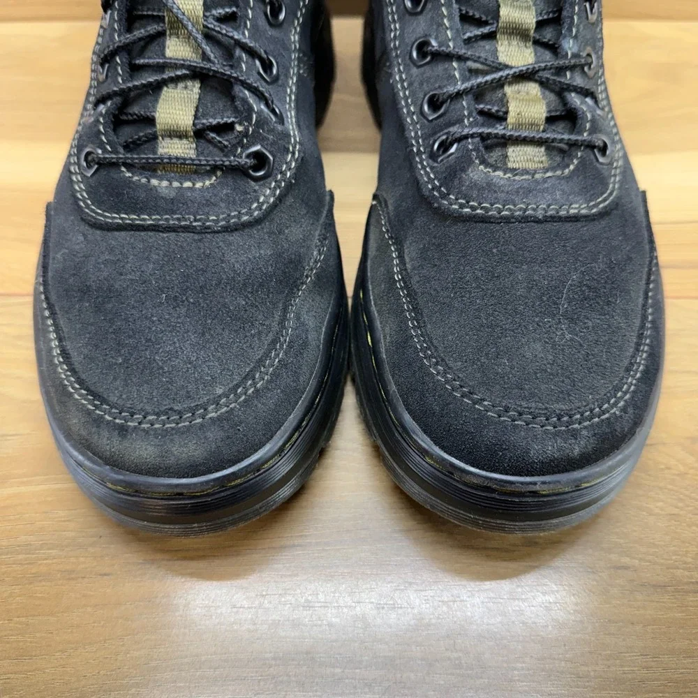 Dr Martens Combs Tech Suede Boots Mens 11 Black Chunky Modern Punk Y2K